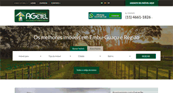 Desktop Screenshot of imobiliariaagetel.com.br